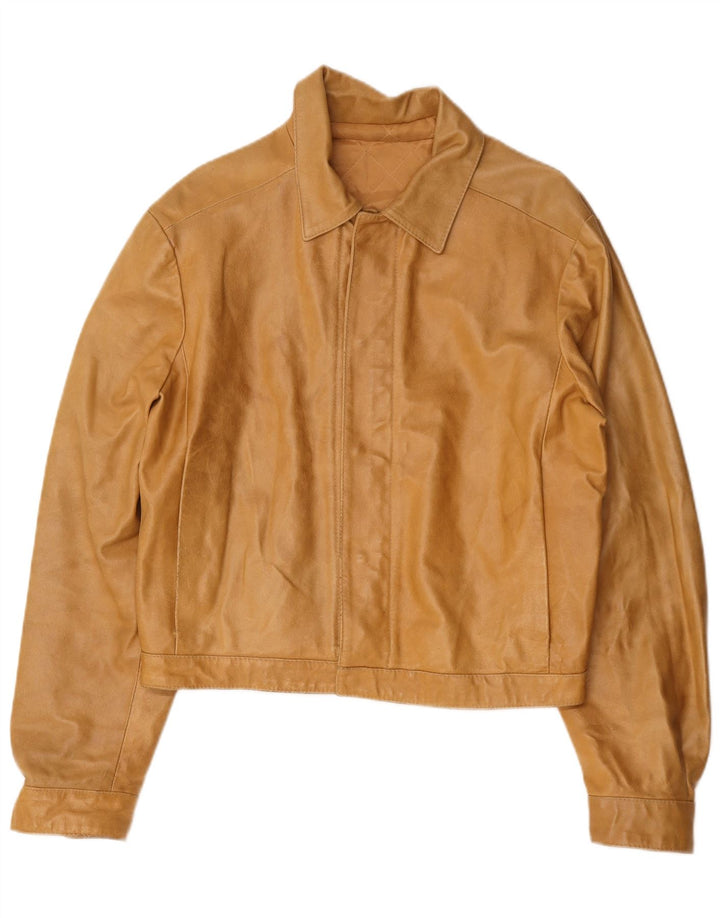 Vintage Herren Lederjacke UK 36 Small Brown