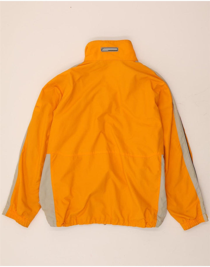 Columbia Herren-Windbreaker-Jacke, UK 40, groß, orangefarbenes Colourblock-Nylon