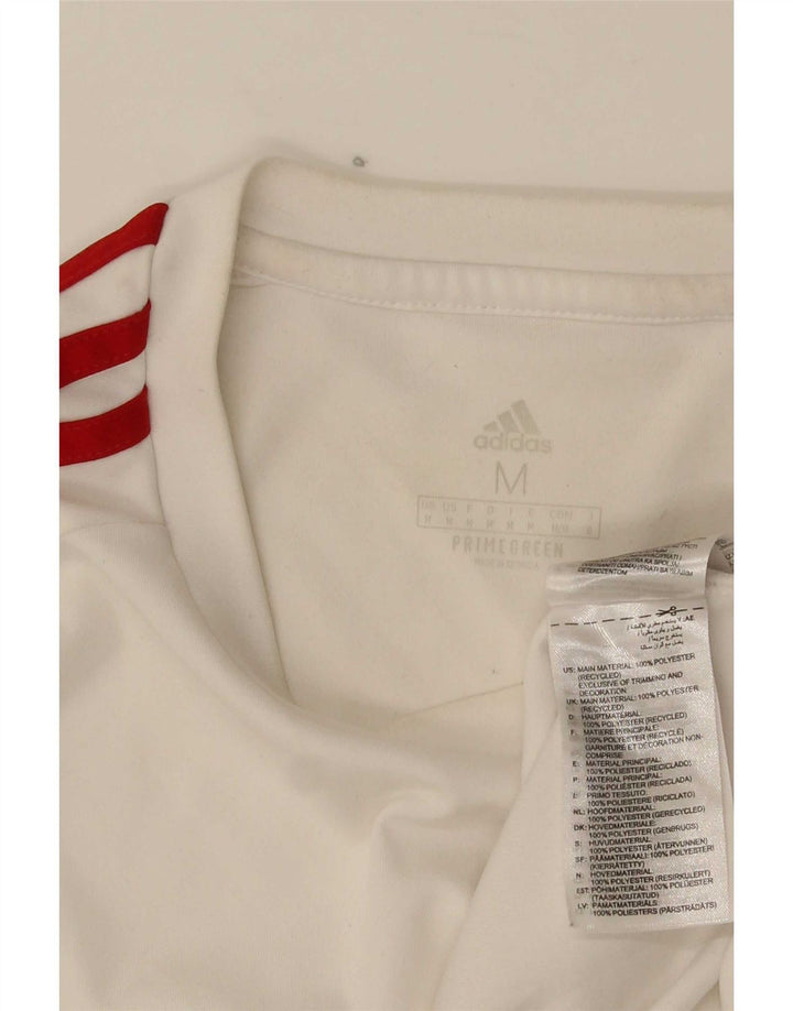 Adidas Herren Aeroready T-Shirt Top Mittelweißes Polyester