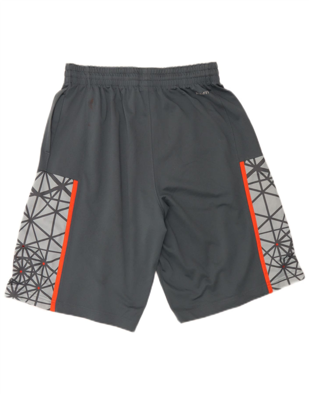 Nike Herren Dri Fit Graphic Sport Shorts Mittelgraues geometrisches Polyester