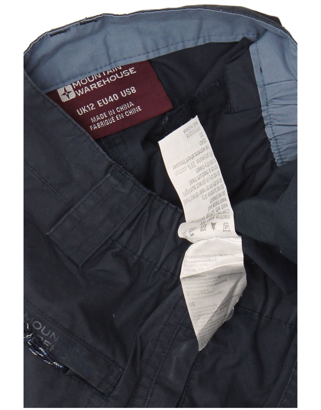 MOUNTAIN WAREHOUSE Damen Cargohose UK 12 Medium W32 L28 Marineblau