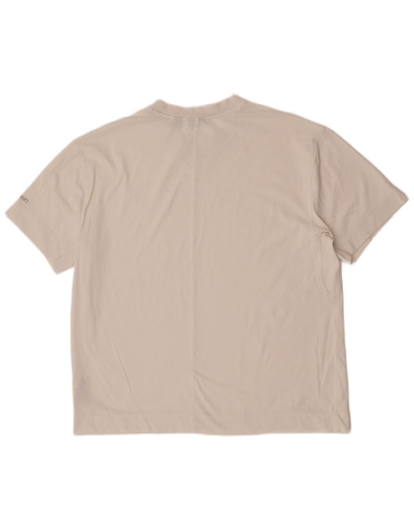 Calvin Klein Herren T-Shirt Top Large Weiß Baumwolle