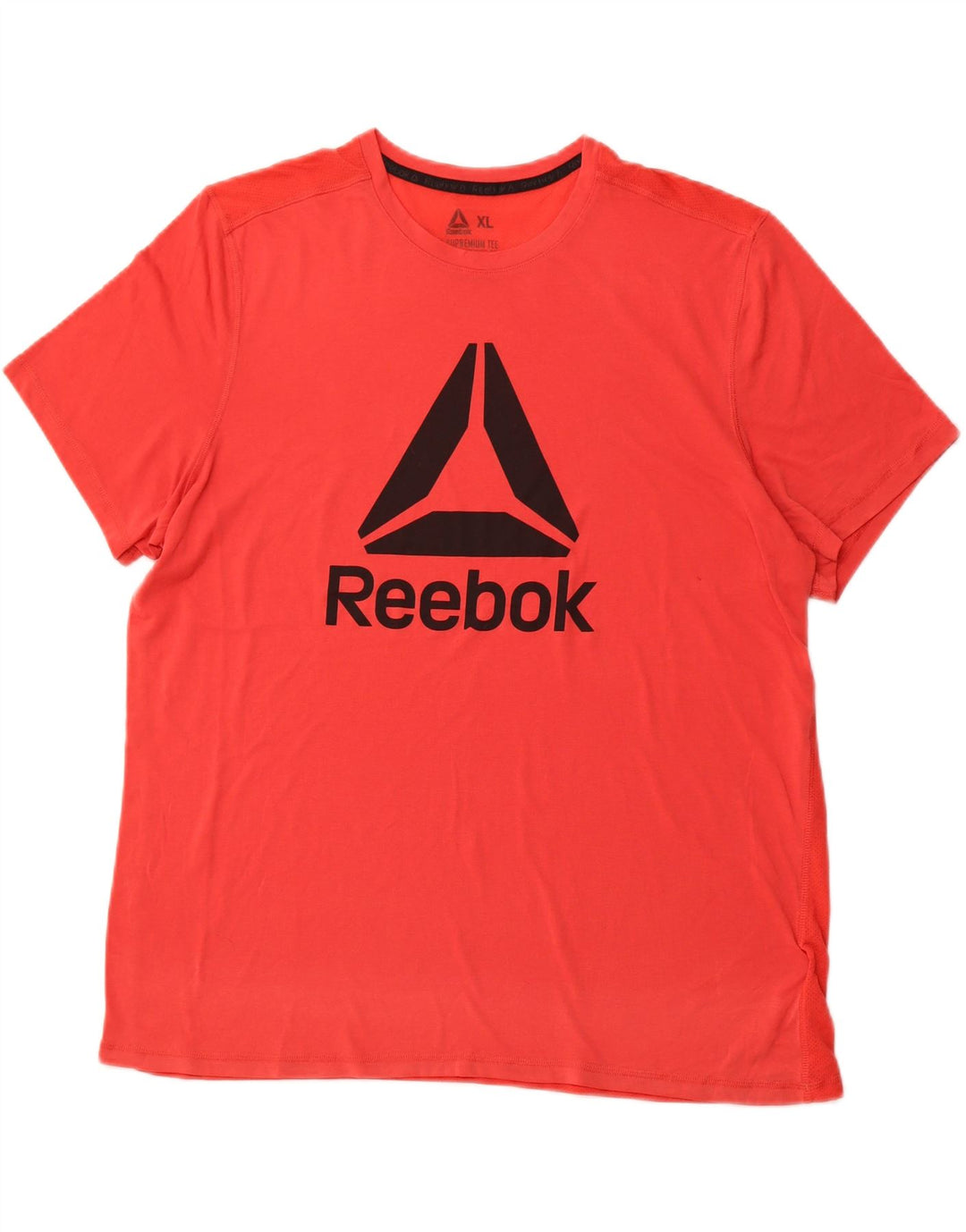 REEBOK Herren Grafik T-Shirt Top XL Rot Polyester Sport