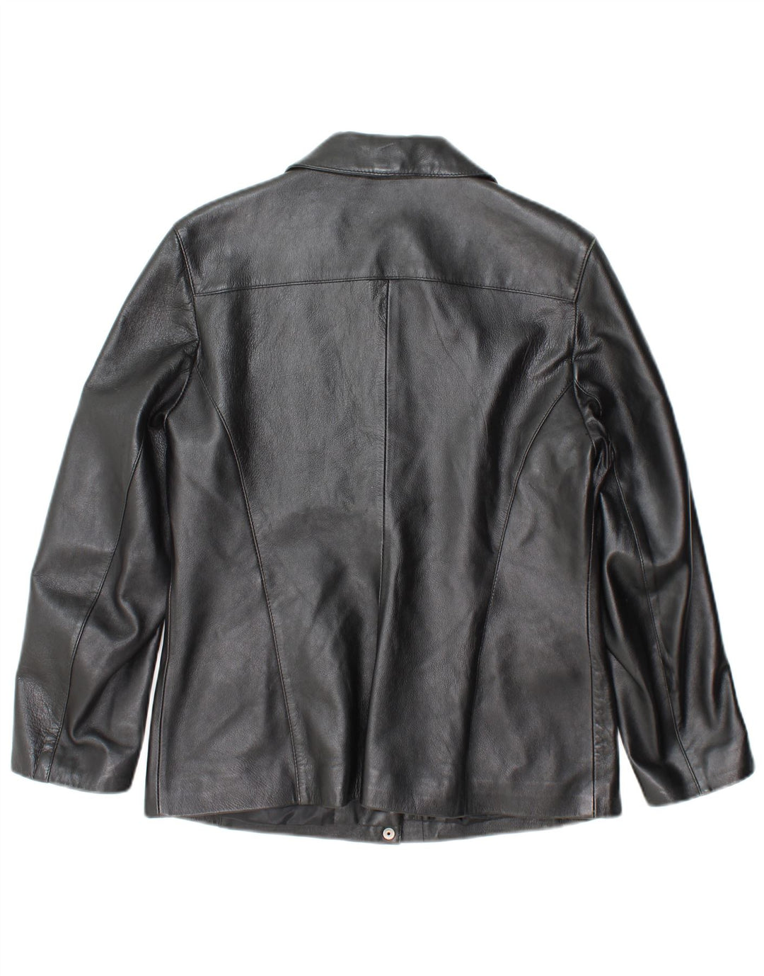 Principles Womens Petite Lederjacke UK 12 Mittelschwarzes Leder