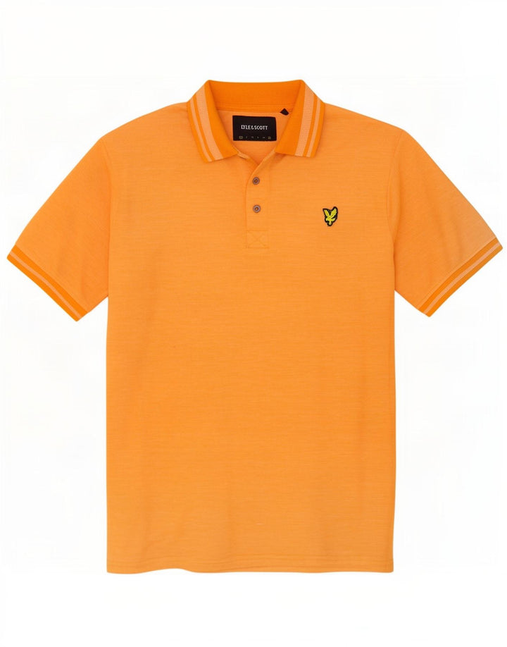 Lyle & Scott Herren Poloshirt 2XL Orange Baumwolle