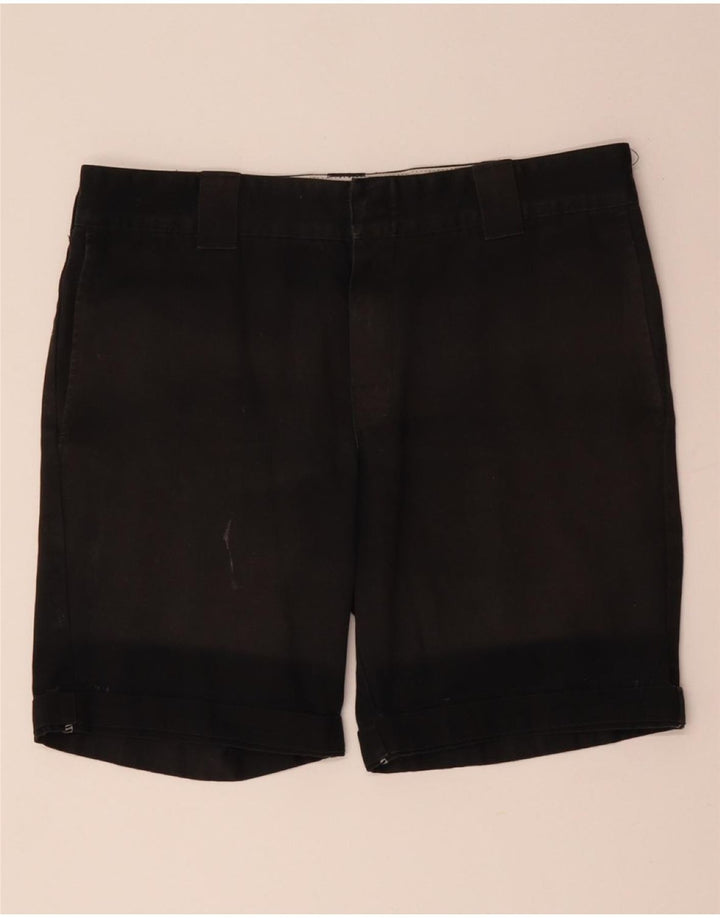 DICKIES Herren-Chinoshorts W34, Größe L, Schwarz, Baumwolle