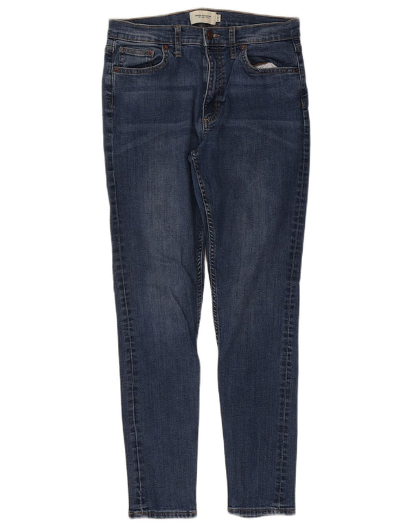 French Connection Damen Skinny Jeans UK 12 Medium W30 L28 Blaue Baumwolle