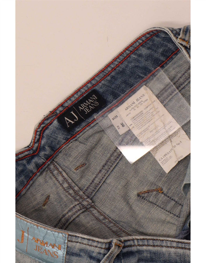 Armani Damen Skinny Jeans W30 L32 Blaue Baumwolle