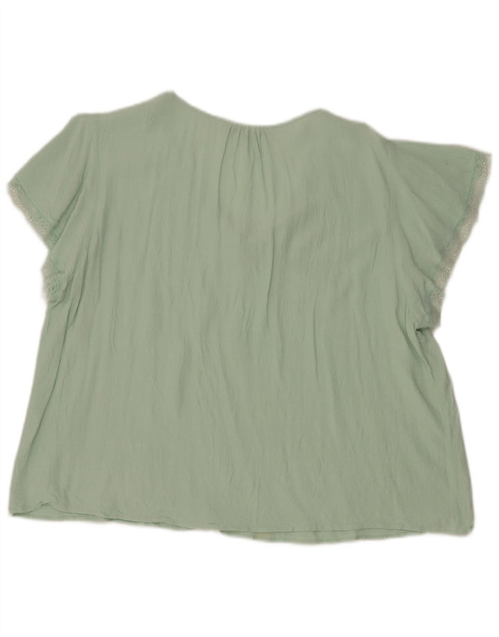 Marks & Spencer Damen Bluse Top UK 16 Large Grün