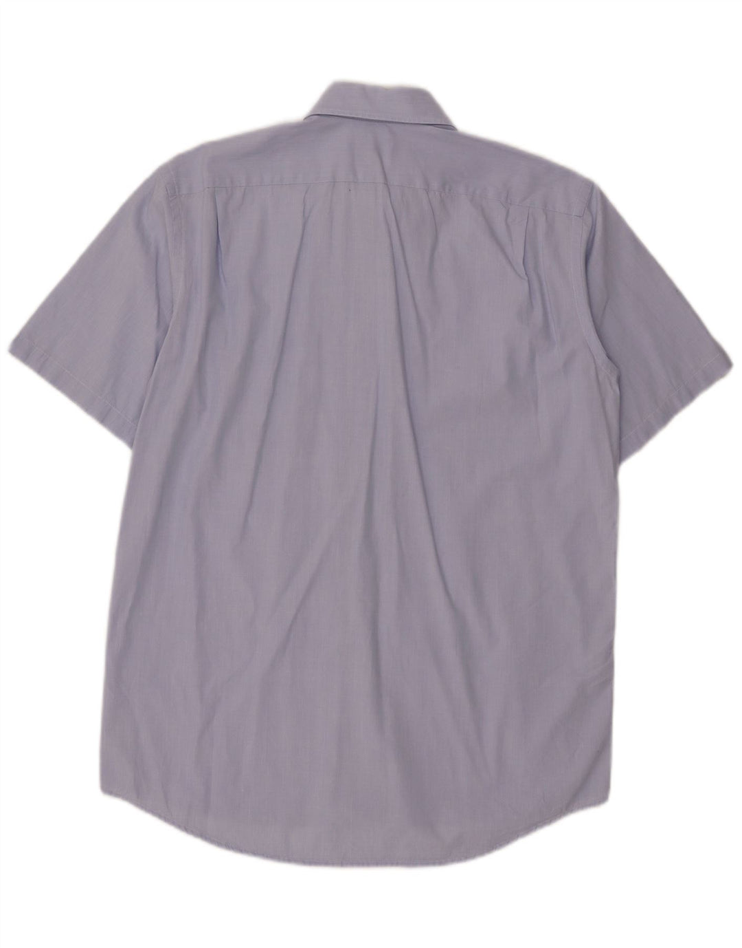 Lacoste Herren-Kurzarmhemd, Größe 40, mittelblaue Baumwolle