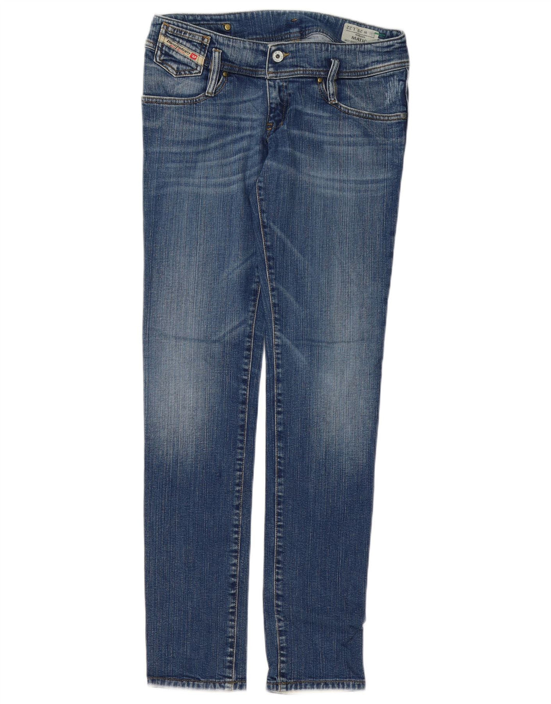 Diesel Damen Matic Slim Jeans W29 L32 Blaue Baumwolle