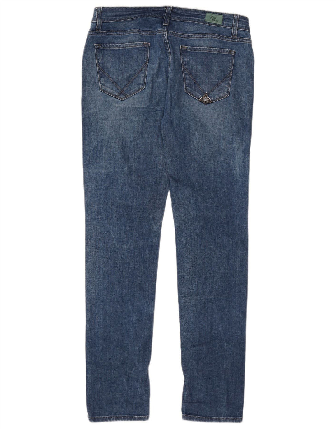 Roy Rogers Damen Slim Jeans IT 47 Large W33 L32 Blaue Baumwolle