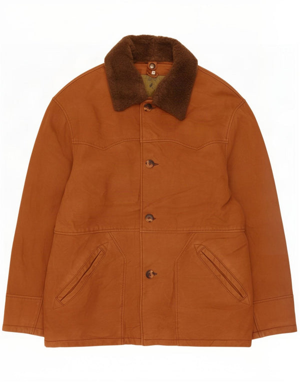 Vintage Herren Lederjacke IT 50 Large Braun