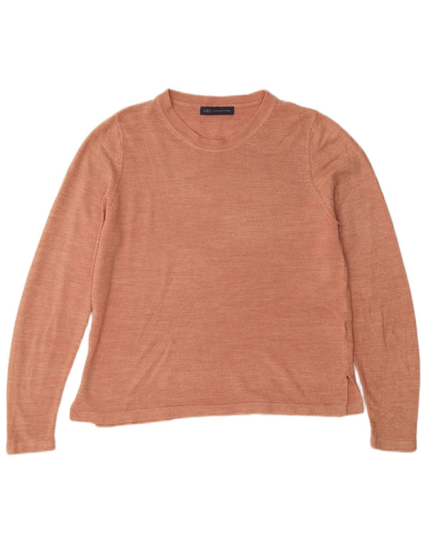 Marks & Spencer Damen-Pullover mit U-Boot-Ausschnitt, Gr. 14, Größe L, Rosa, Acryl