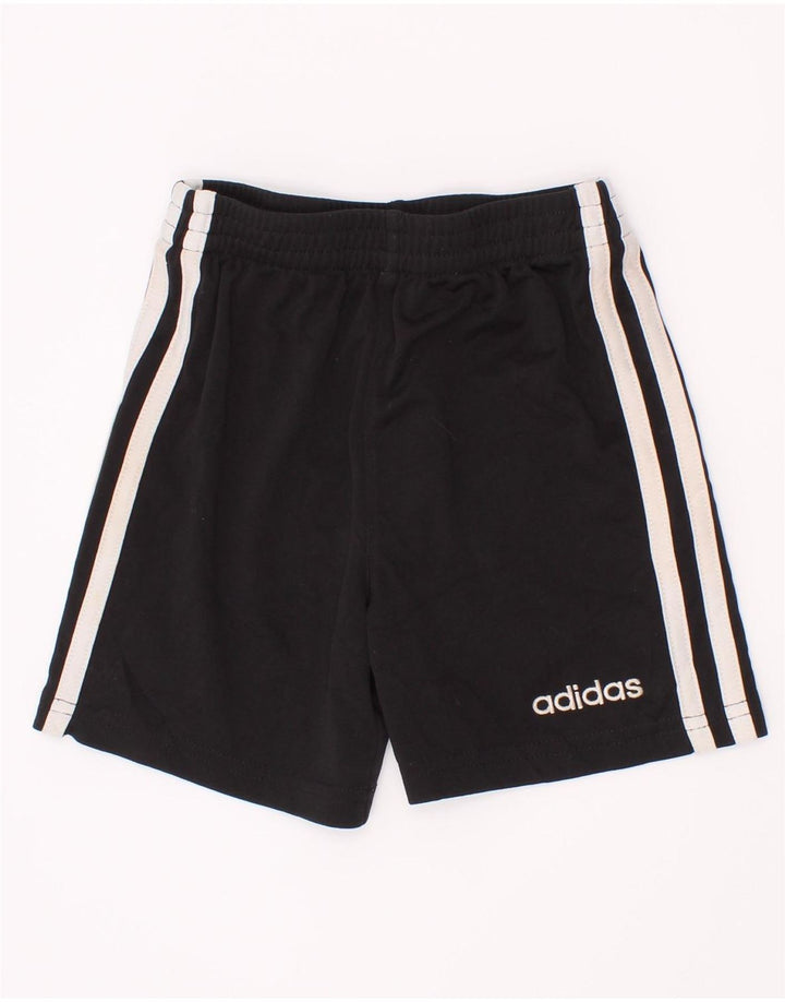 Adidas Baby-Jungen-Sportshorts, 18–24 Monate, schwarzes Polyester