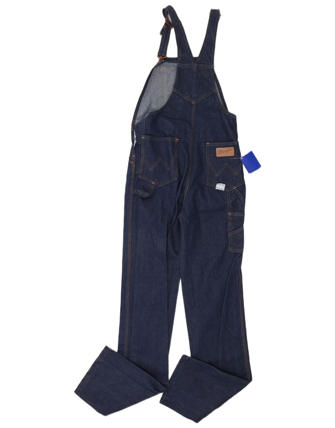 WRANGLER Herren-Latzhose, gerade Jeans, W29, L36, Marineblau, Baumwolle