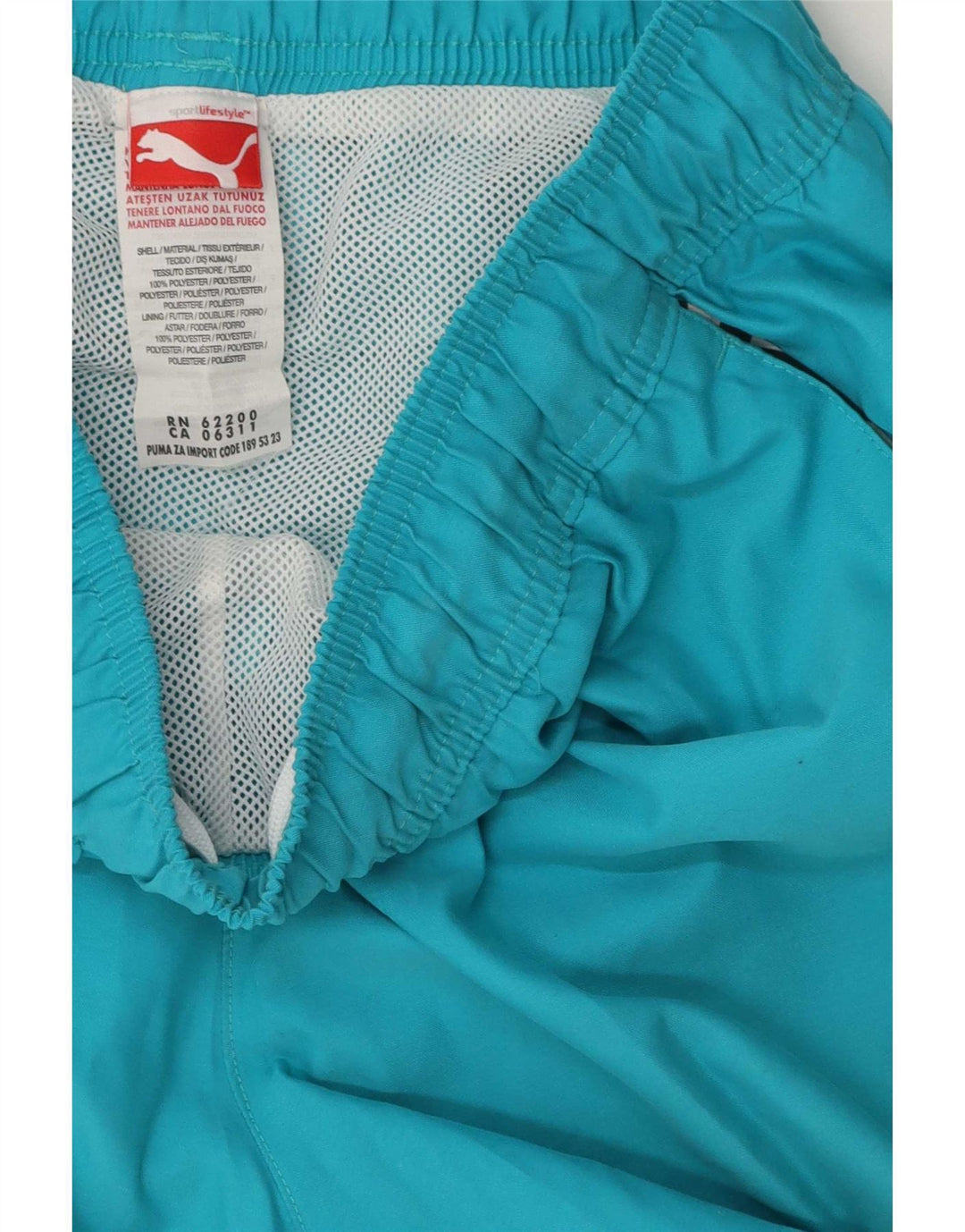 Puma Damen Badeshorts UK 8 Small Blau Polyester