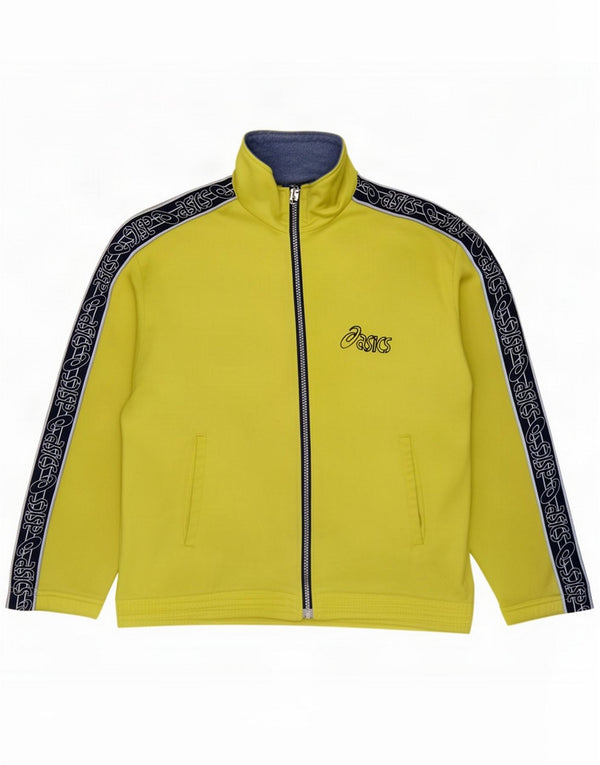 Asics Jungen-Trainingsanzug, Top-Jacke, 13–14 Jahre, Gelb, Farbblock