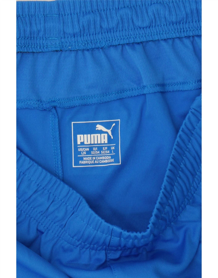 PUMA Mens Sport Shorts Large Blue Polyester Vintage Puma and Second-Hand Puma from Messina Hembry 