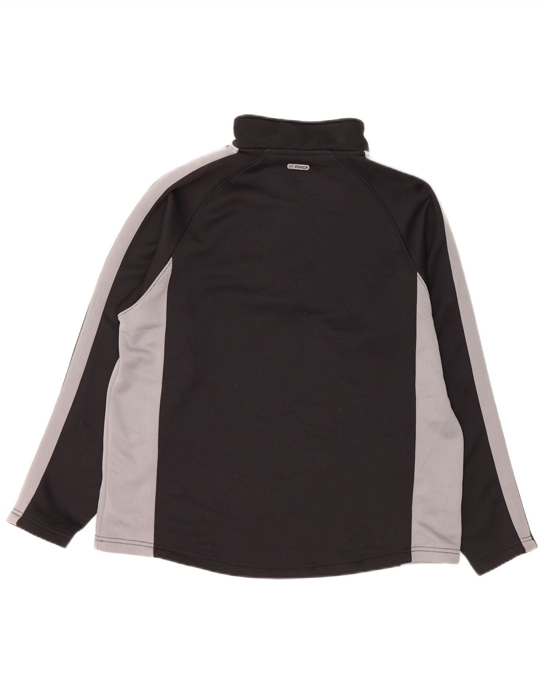 Russell Athletic Herren-Oberteil mit Reißverschluss, langärmlig, mittelschwarzes Polyester