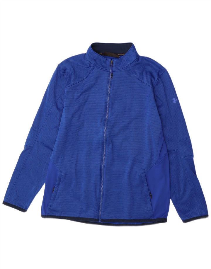 UNDER ARMOUR Herren Cold Gear Trainingsanzug Top Jacke UK 42 XL Blau Polyester