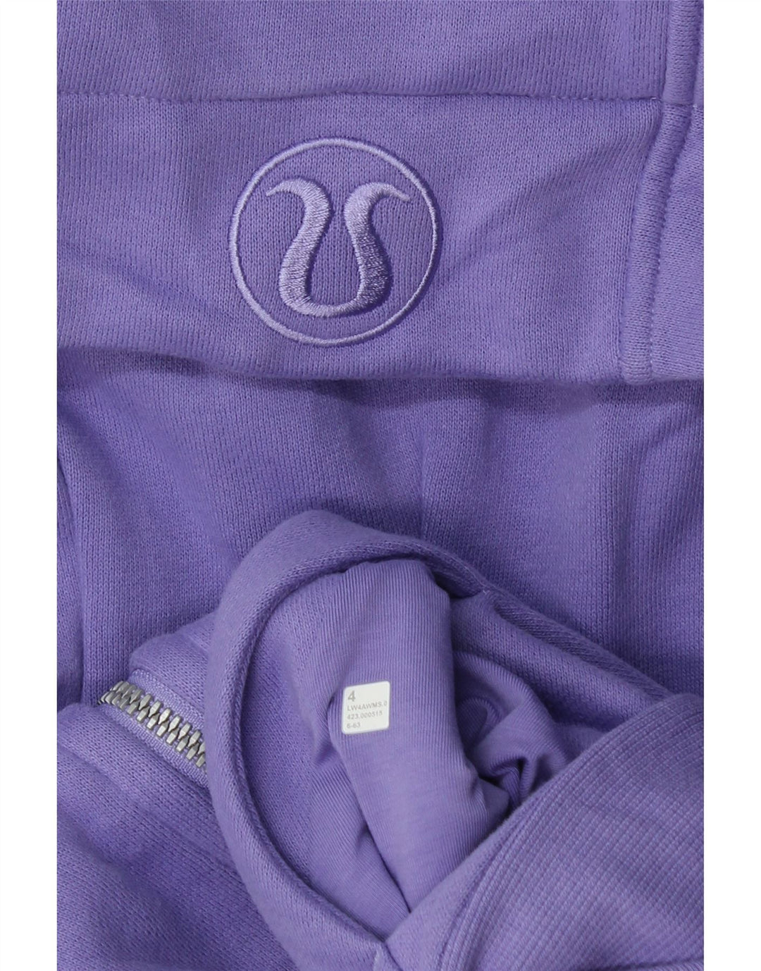 LULULEMON Damen-Kapuzenpullover mit Reißverschluss, US 4, klein, Lila