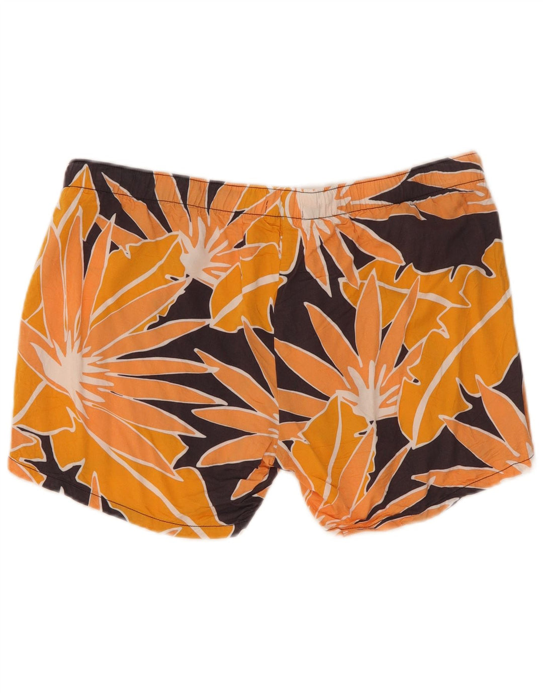 Gap Damen Umstands-Freizeitshorts Medium W32 Orange Floral Viskose