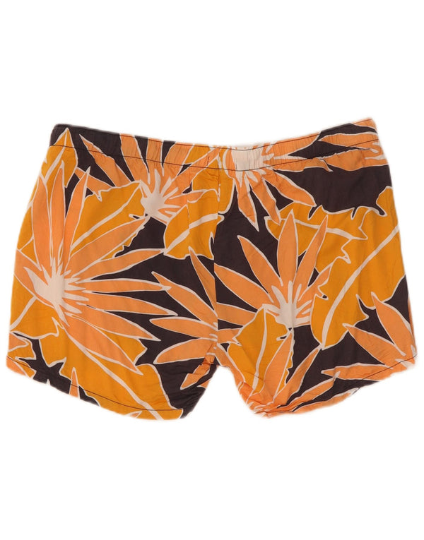 Gap Damen Umstands-Freizeitshorts Medium W32 Orange Floral Viskose