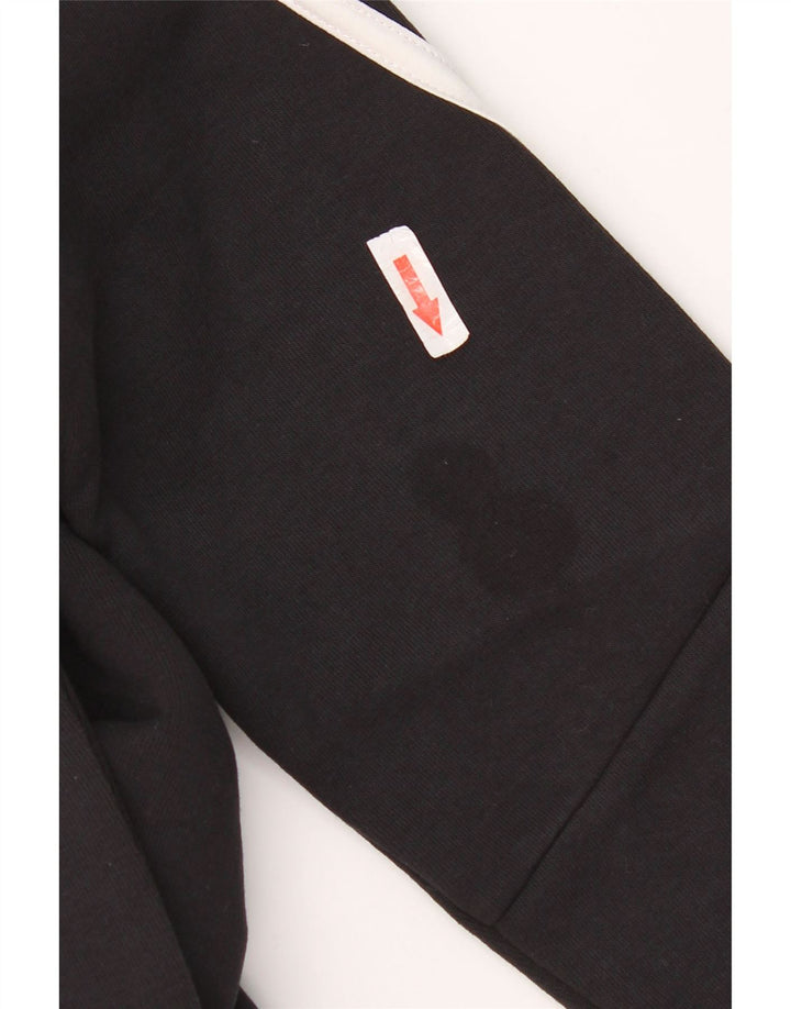 ADIDAS Jungen Sweatshirt Pullover 13-14 Jahre Schwarze Baumwolle