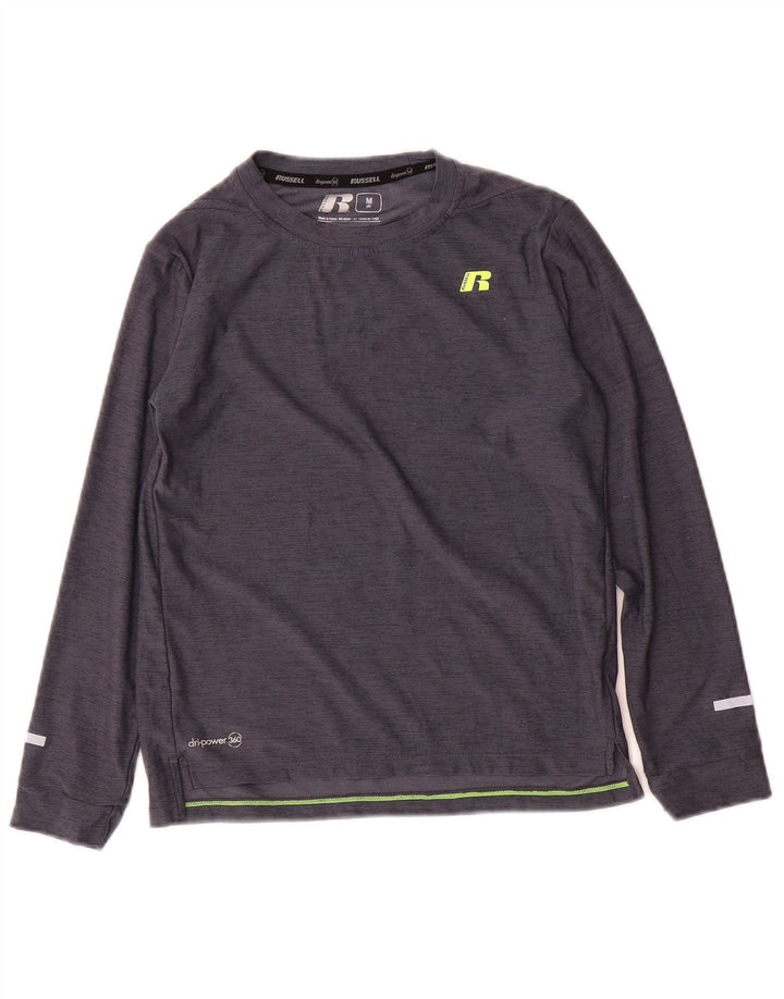 Russell Athletic Jungen Dri-Power Top Langarm 7–8 Jahre Mittelgrau