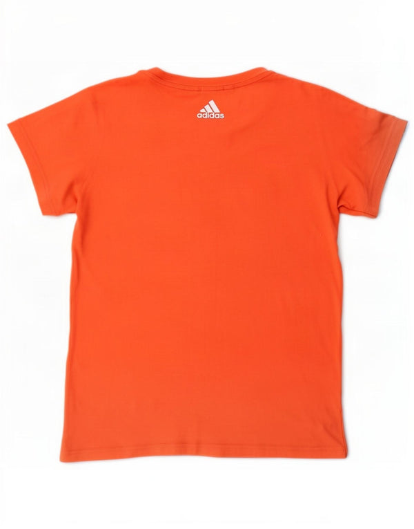 Adidas Womens Graphic T-Shirt Top UK 16 Large Orange