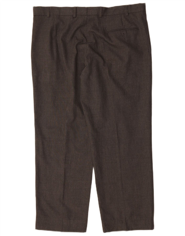 Marks & Spencer Herren-Anzughose, gerade, normale Passform, W38, L29, Grau