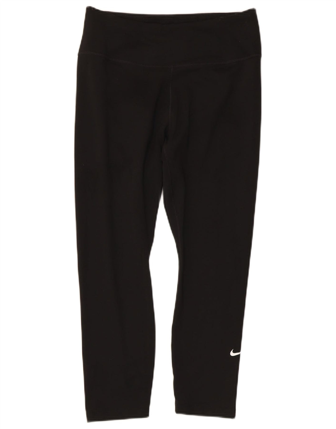 Nike Damen Dri Fit Capri Leggings UK 12 Medium Schwarz
