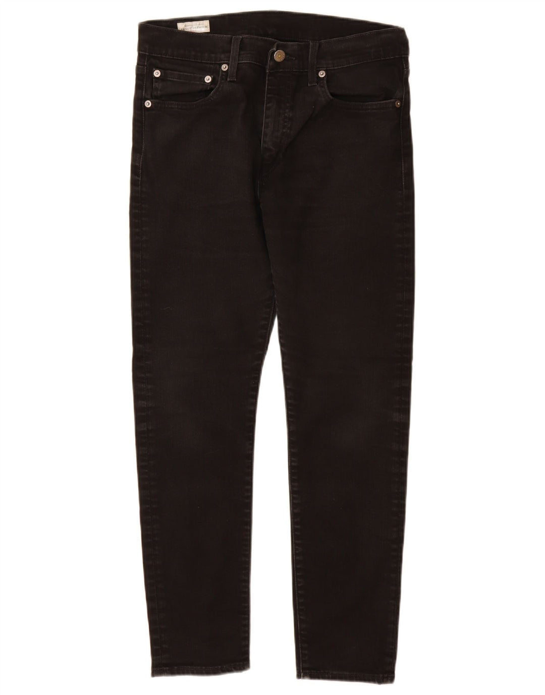 Levi's Herren Slim Jeans W32 L28 Schwarze Baumwolle