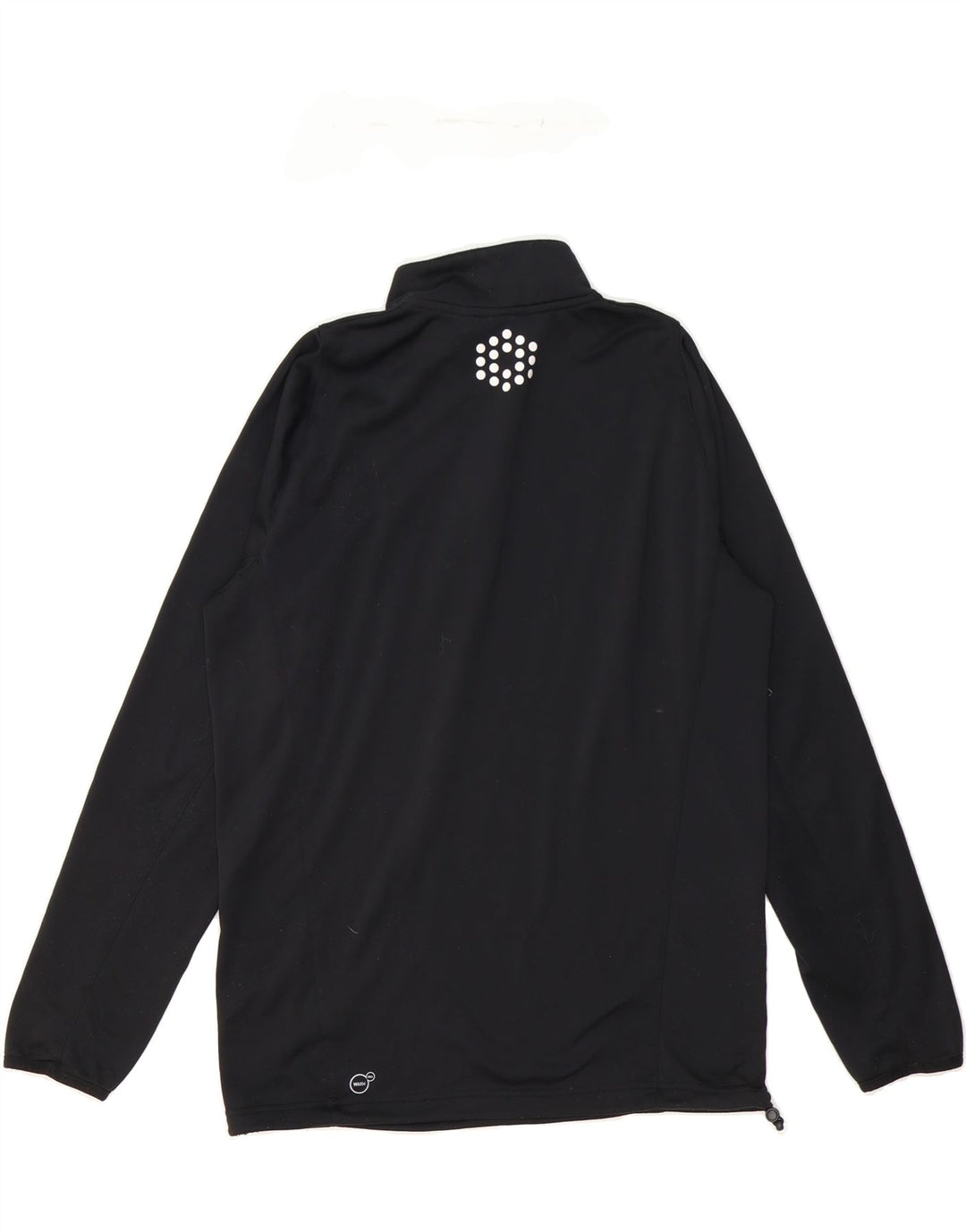 PUMA Mens Zip Neck Pullover Tracksuit Top Medium Black Polyester Vintage Puma and Second-Hand Puma from Messina Hembry 