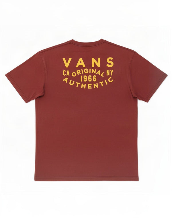 Vans Herren-T-Shirt mit klassischer Passform, Grafik, Größe L, Burgunderrot, Baumwolle