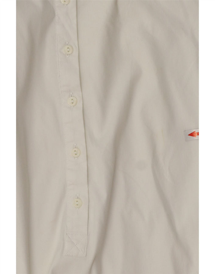 Zara Damen-Pullovershirt mit 3/4-Ärmeln, UK 12, Mittelweiß