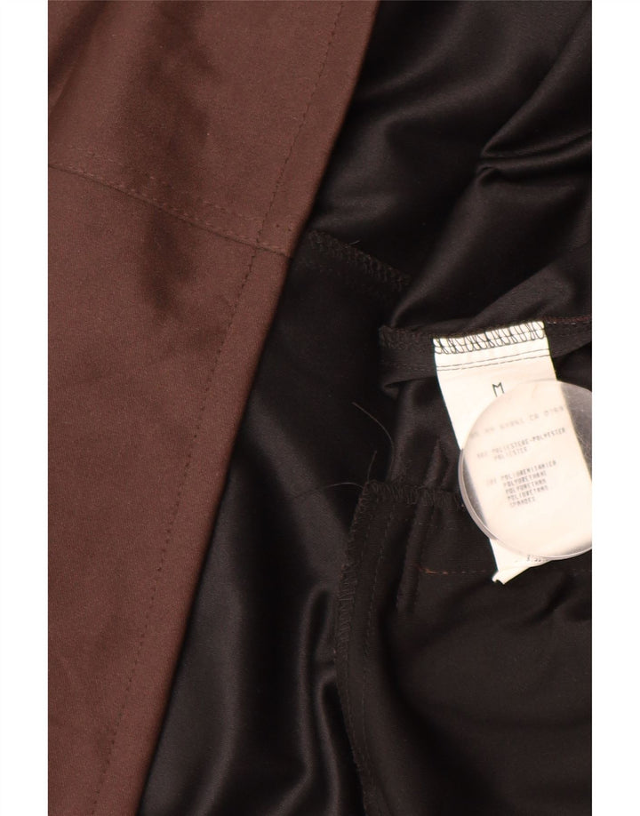 BENETTON Damen Trenchcoat UK 14 Mittelbraunes Polyester