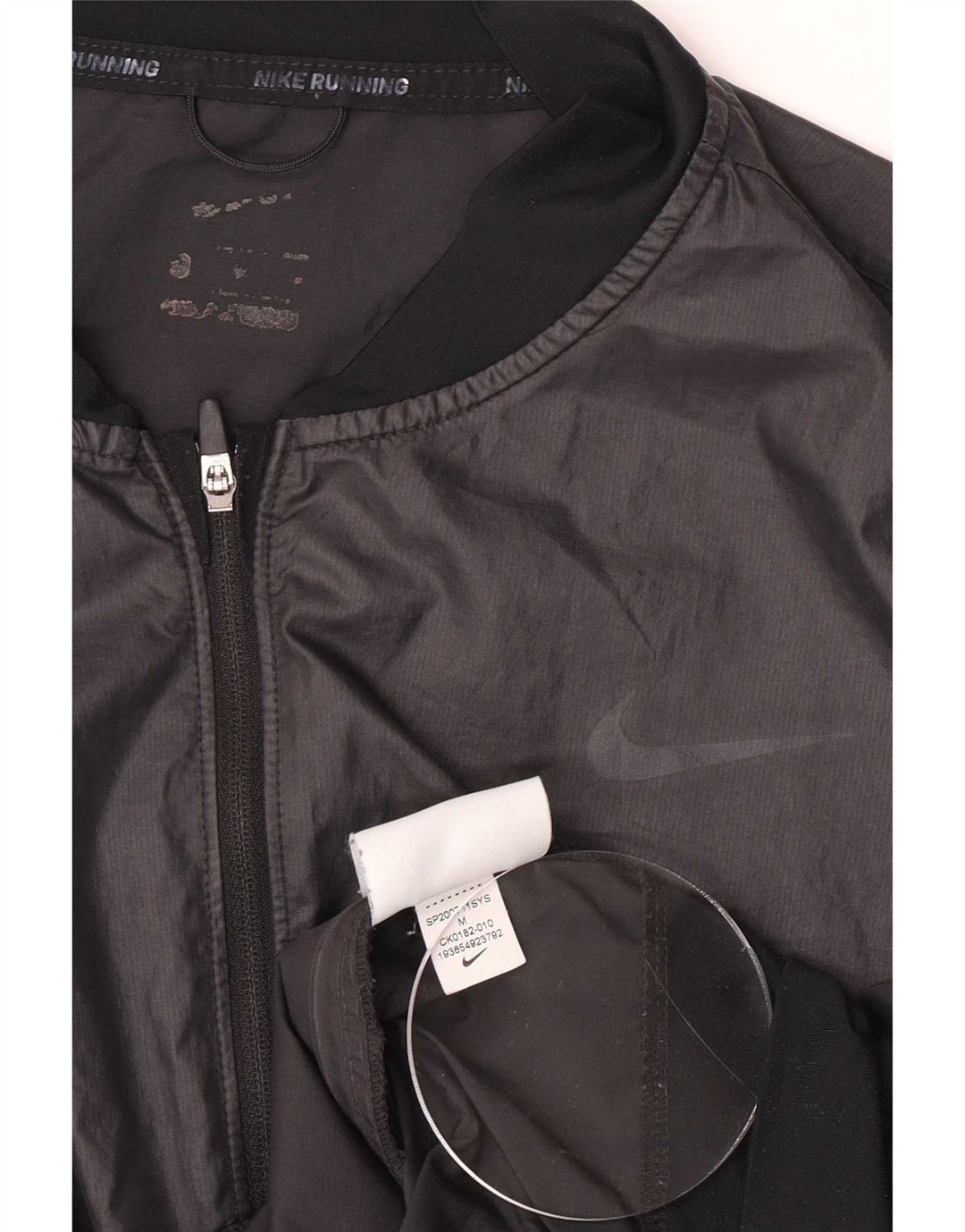 Nike Damen-Trainingsanzugoberteil mit Grafik, Größe UK 14, Mittelschwarz, Polyester