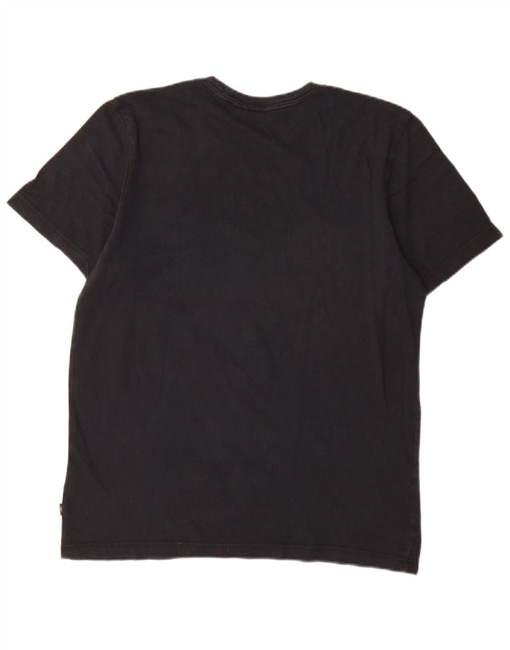 Adidas Herren Grafik T-Shirt Top Medium Schwarz Baumwolle