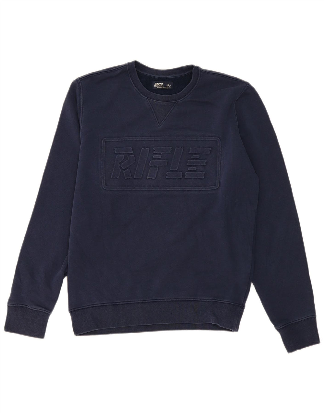 Rifle Herren Grafik-Sweatshirt-Pullover, mittlere Marineblau-Baumwolle