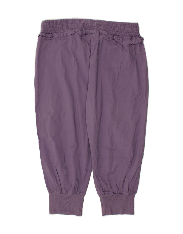 ELLESSE Womens Joggers Capri Trousers Medium  W30 L20 Purple Vintage Ellesse and Second-Hand Ellesse from Messina Hembry 