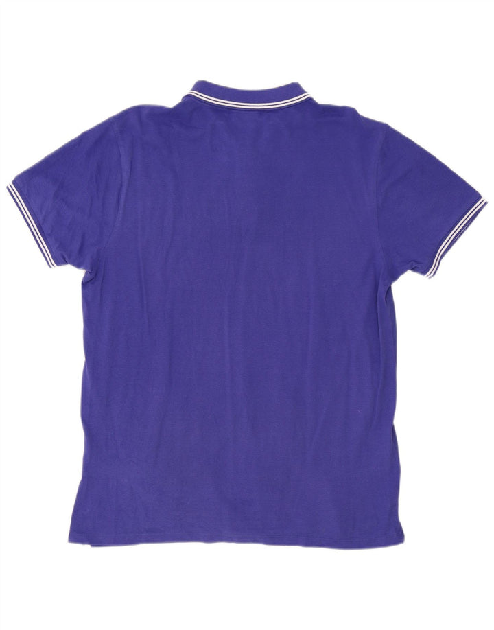 Cavalli Herren Poloshirt 2XL Blau Baumwolle