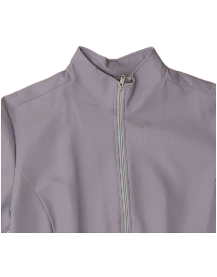 NARACAMICIE Damen-Trainingsanzug-Top-Jacke, UK 14, Mittelviolett, Polyester