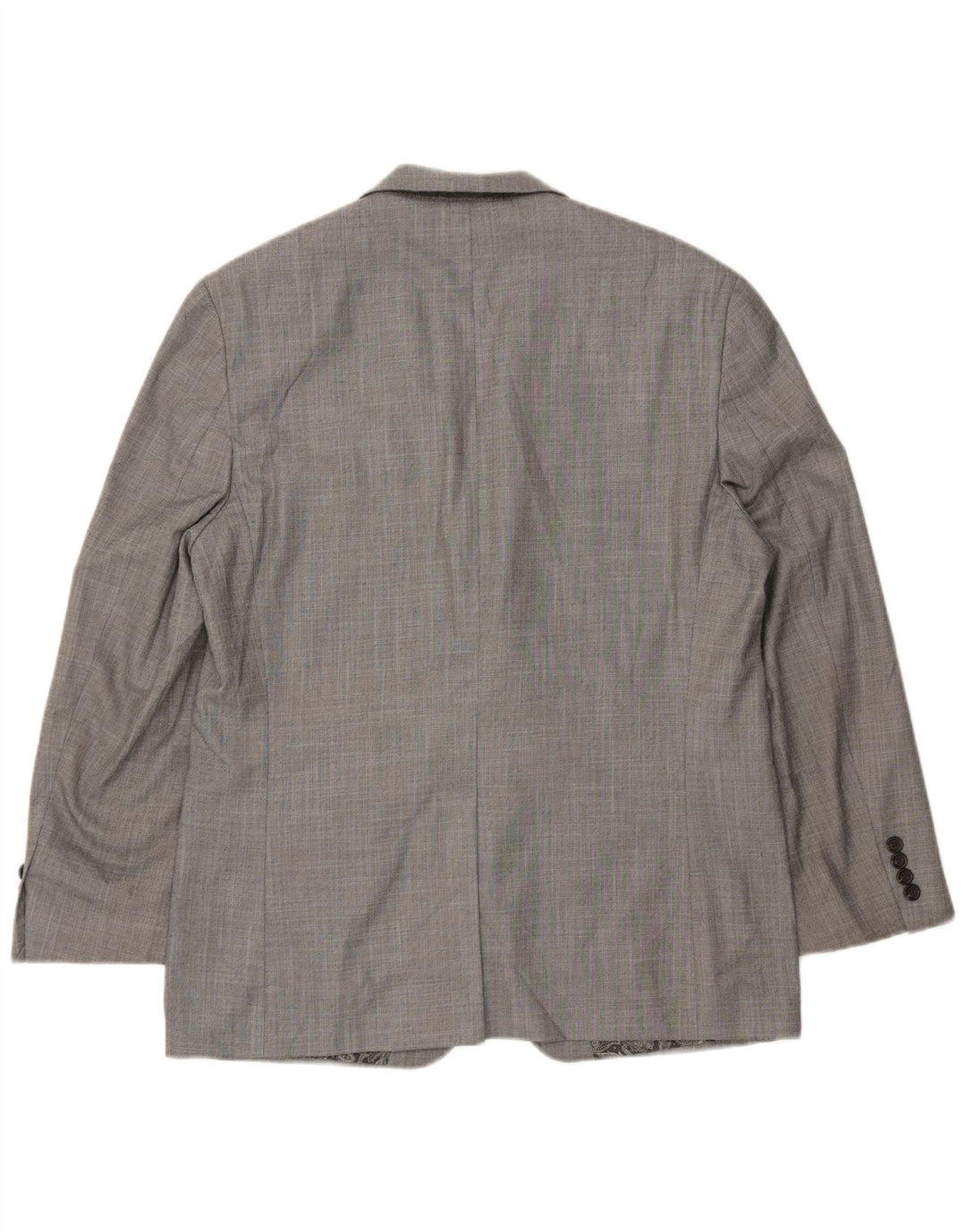 Chaps Herren-Blazer mit 2 Knöpfen, UK 40, groß, graues Chevron-Polyester