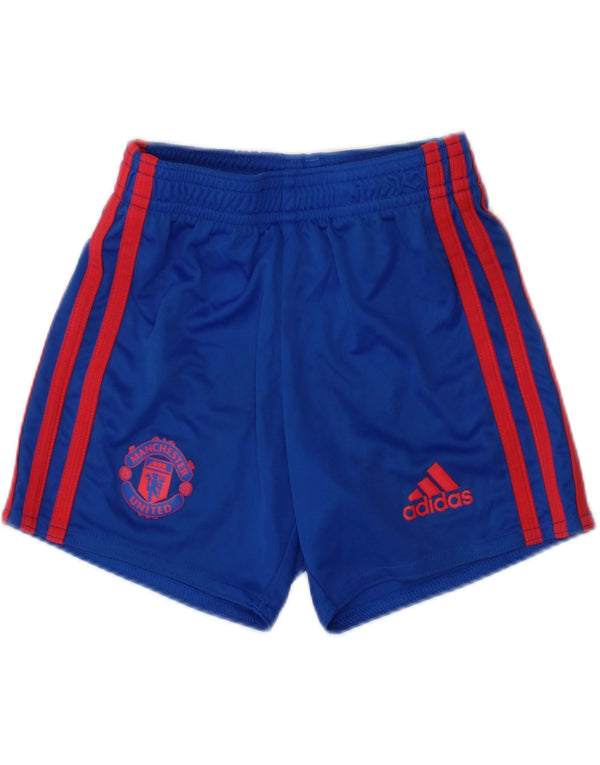 ADIDAS Manchester United Sportshorts für Jungen, 2–3 Jahre, blaues Polyester
