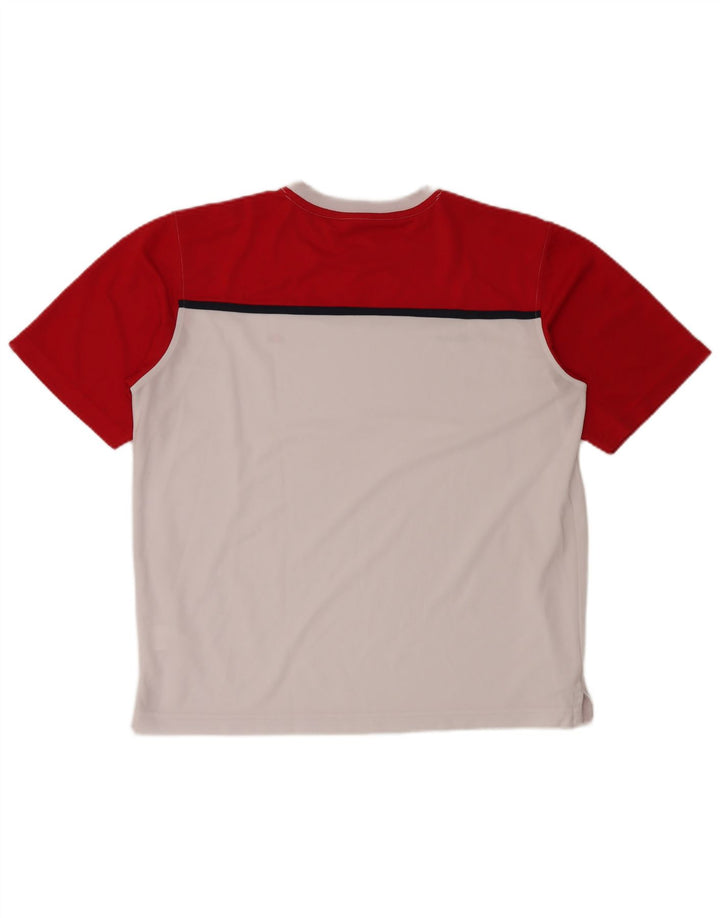 ELLESSE Herren T-Shirt Top XL Weiß Colourblock