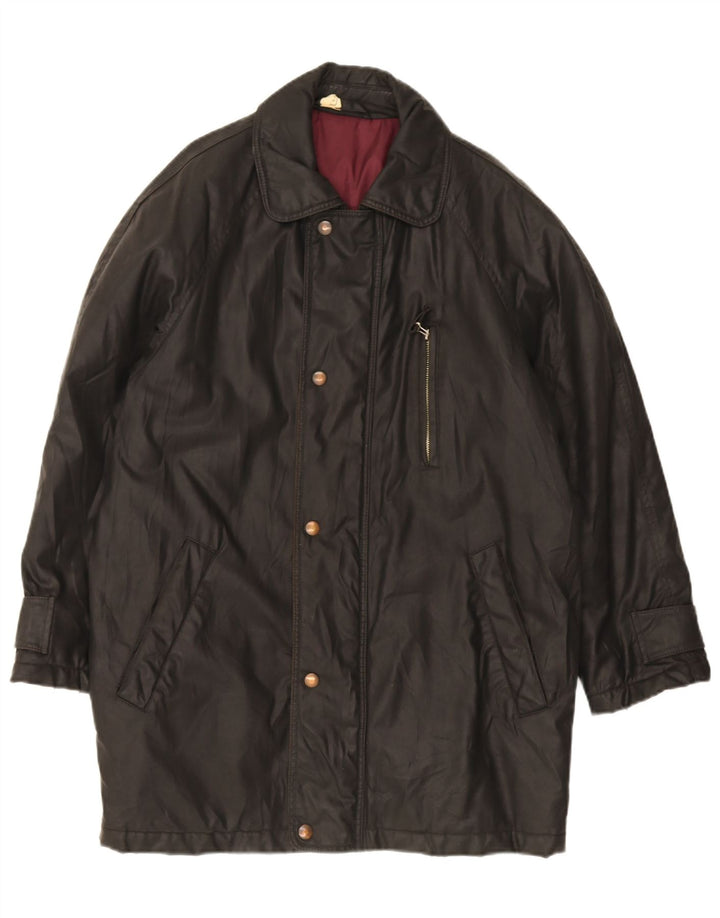 Vintage Herren Windjacke Mantel UK 42 XL Schwarz