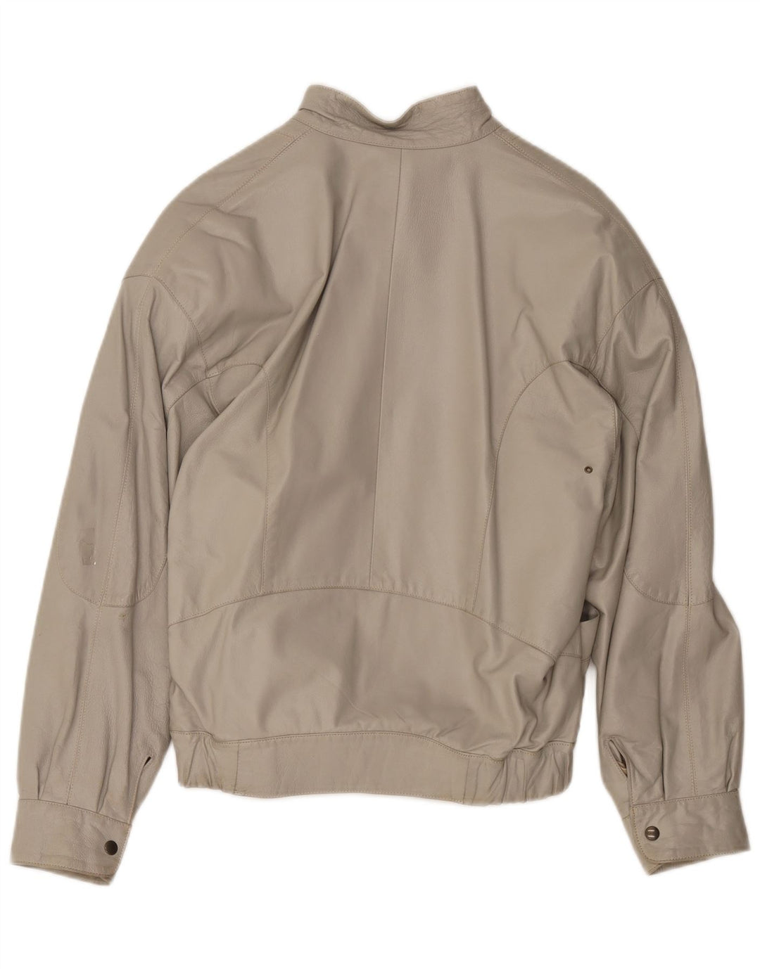 Moda Italiana Herren Lederjacke IT 48 Medium Beige Leder
