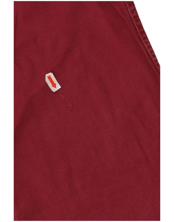 Vintage Herren Westernhemd XL Burgunder Baumwolle